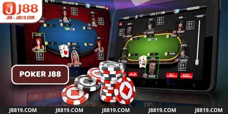 Poker là một trong những game thu hút đông đảo người chơi tại J88